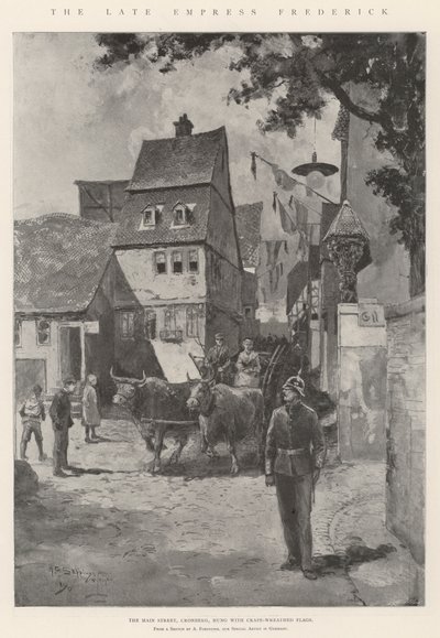 De overleden keizerin Frederick door Henry Charles Seppings Wright